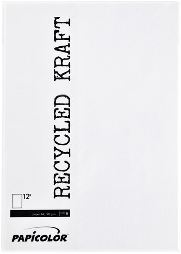 Kopieerpapier Papicolor A4 90gr 12 vel kraft wit-2
