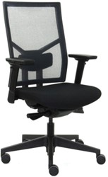 Zit-Xpert Work Comfort NEN 1335 zwart mesh-kunststof kruisvoet