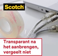 Plakband Scotch Crystal 600 19mmx15m transparant  + handdispenser-2