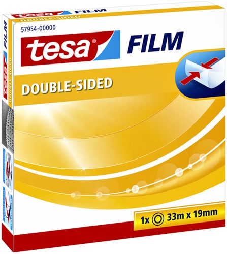 Dubbelzijdig plakband tesafilm® 33mx19mm transparant