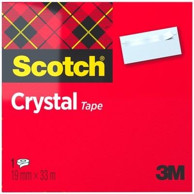 Plakband Scotch Crystal 600 19mmx33m transparant