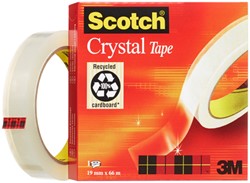 Plakband Scotch Crystal 600 19mmx66m transparant