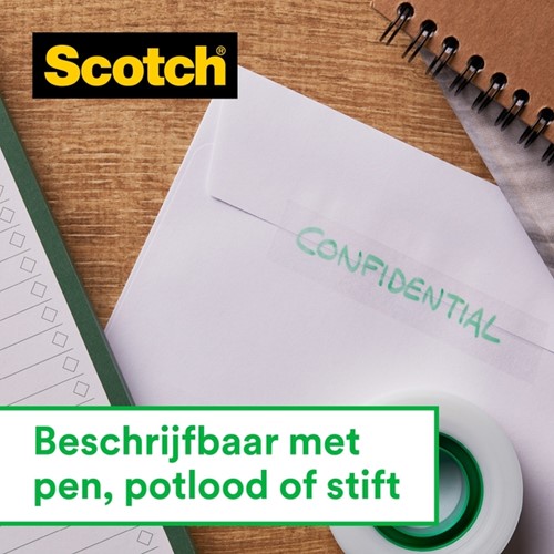 Plakband Scotch Magic 810 19mmx25m onzichtbaar + plakhandhouder-3