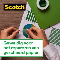 Plakband Scotch Magic 810 19mmx25m onzichtbaar + plakhandhouder-1