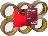 Verpakkingstape Scotch Heavy 50mmx66m bruin 6 rollen