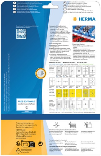 Etiket HERMA 8032 105x148mm weerbestendig geel 100stuks-3