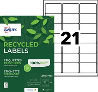 Etiket Avery LR7160-100 63.5x38.1mm recycled wit 2100 etiketten-3
