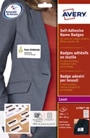 Naambadge etiket Avery L4786-20 80x50mm rood kader 200stuks-2