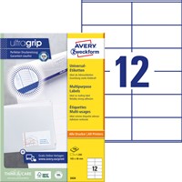 Etiket Avery Zweckform 3424 105x48mm wit 1200stuks-2