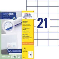 Etiket Avery Zweckform 3652 70x42.3mm wit 2100stuks-2