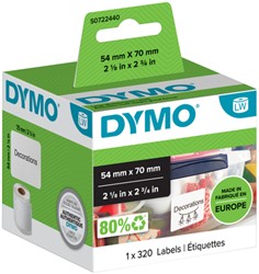 Etiket Dymo 99015 labelwriter 54x70mm diskettelabel 320stuk