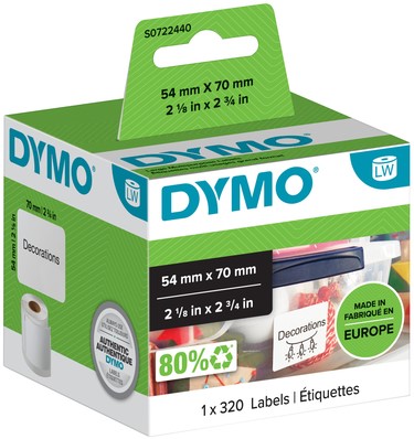 Etiket Dymo 99015 labelwriter 54x70mm diskettelabel 320stuk