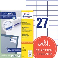 Etiket Avery Zweckform 3479 70x32mm wit 2700stuks-3