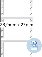 Etiket HERMA 8210 88.9x23Mm 1-baans wit 6000stuks-2