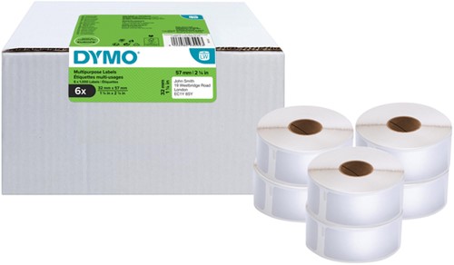 Etiket Dymo 11354 labelwriter 32x57mm adreslabel 6000stuks
