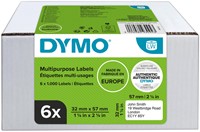 Etiket Dymo 11354 labelwriter 32x57mm adreslabel 6000stuks-2