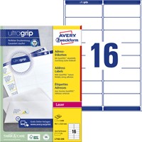 Etiket Avery L7162-250 99.1x33.9mm wit 4000stuks-2