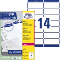 Etiket Avery L7163-250 99.1x38.1mm wit 3500 etiketten-2