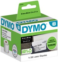 Etiket Dymo 92910 labelwriter 51x89mm naamkaart 300stuks