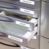 Labeltape Dymo LabelManager D1 polyester 12mm zwart op wit 10 stuks-6