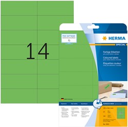 Etiket HERMA 5061 105x42.3mm verwijderbaar groen 280stuks