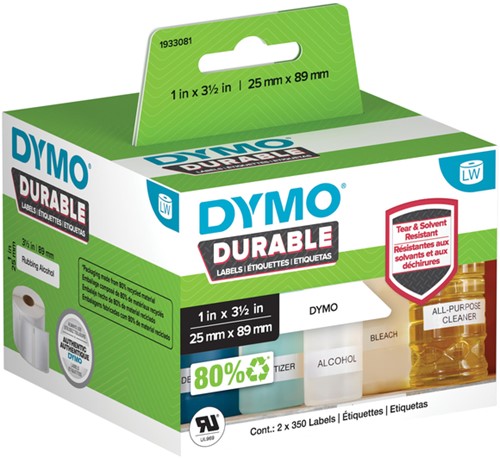 Etiket Dymo 1933081 labelwriter 25x89mm 700 stuks