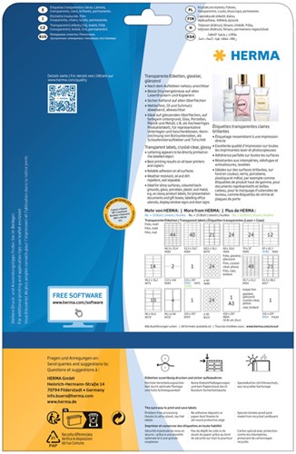 Etiket HERMA 8017 63.5x38.1mm transparant 525 etiketten-2