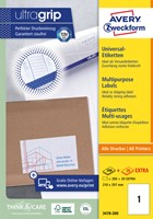 Etiket Avery Zweckform 3478-200 210x297mm A4 wit 200stuks