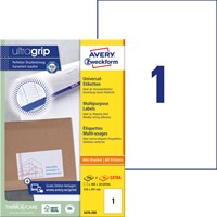 Etiket Avery Zweckform 3478-200 210x297mm A4 wit 200stuks-2