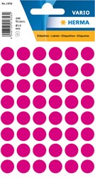 Etiket HERMA 1856 rond 13mm roze 240stuks