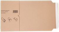 Wikkelverpakking IEZZY A5 met zelfklevende strip bruin-2