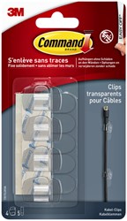 Bevestigingsstrip Command 4 kabelclips rond