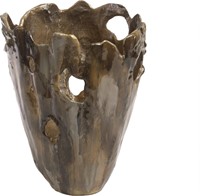PTMD Bona brown melange deco pot round S