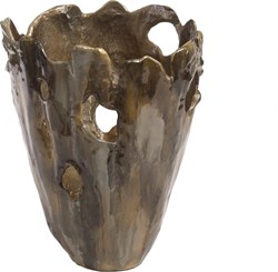 PTMD Bona brown melange deco pot round S