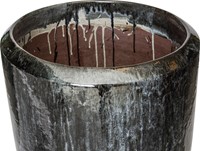 PTMD Flazz grey pot keramiek rond geglazuurd hoog S (48x48x90cm)-3