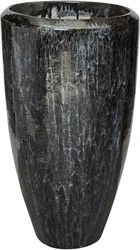 PTMD Flazz grey pot keramiek rond geglazuurd hoog S (48x48x90cm)