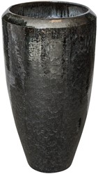 PTMD Flazz grey pot keramiek rond geglazuurd hoog L (56x56x105 cm)