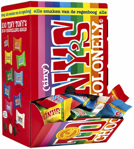 Chocolade Tony's Chocolonely tiny mix doos 100 st-2