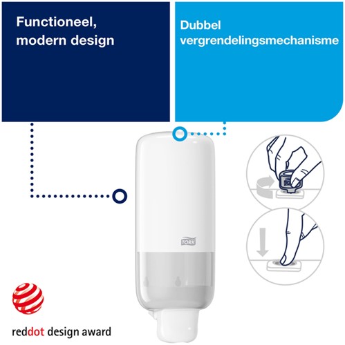 Zeepdispenser Tork S4 Elevation modern design wit 561500-2