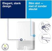 Handdoekdispenser Tork Xpress H2 Multifold Elevation wit 552000-2