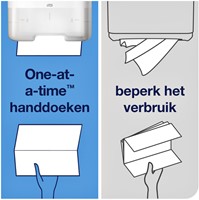 Handdoek Tork H3 Advanced Z-gevouwen 2-laags wit 290163-3
