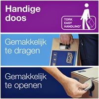 Handdoek Tork H3 Advanced Z-gevouwen 2-laags wit 290163-2
