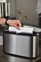 Handdoekdispenser Tork Express Image lijn Countertop Multifold H2 rvs 460005-2