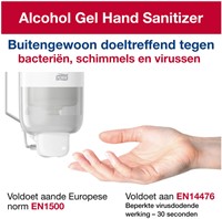 Alcohol gel Tork S1 voor handdesinfectie ongeparfumeerd 1000ml 420103-3