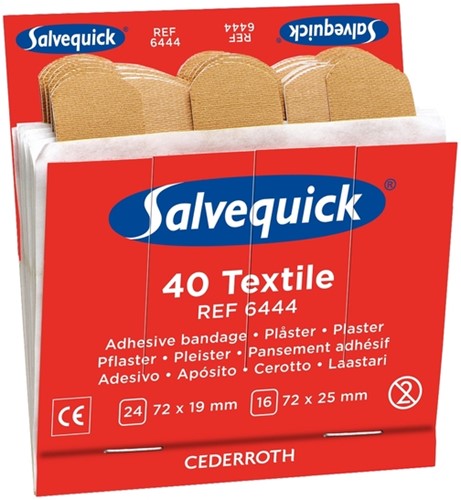 Pleisters Salvequick navulling textiel 6444