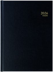 Agenda 2026 Brepols Bremax Santex A4 1dag/2pagina's 8 kolommen zwart
