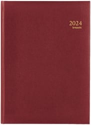 Agenda 2026 Brepols Omega Lima 7dag/2pagina's bordeaux