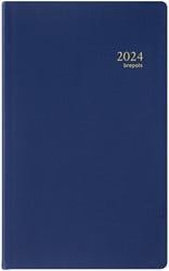 Agenda 2025 Brepols Breplan Seta 7dag/1pagina assorti zwart bordeaux blauw