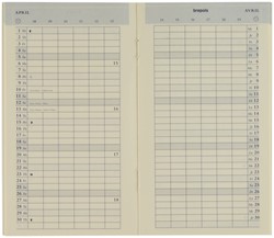 Agendavulling 2025 Brepols Plan-O-Rama 1maand/2pagina's