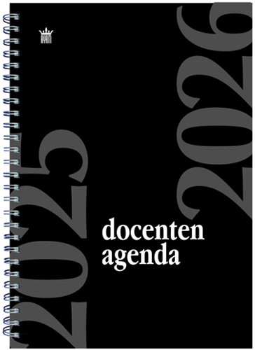 Schoolagenda 2025-2026 Ryam docenten 7dagen/2pagina's spiraal zwart